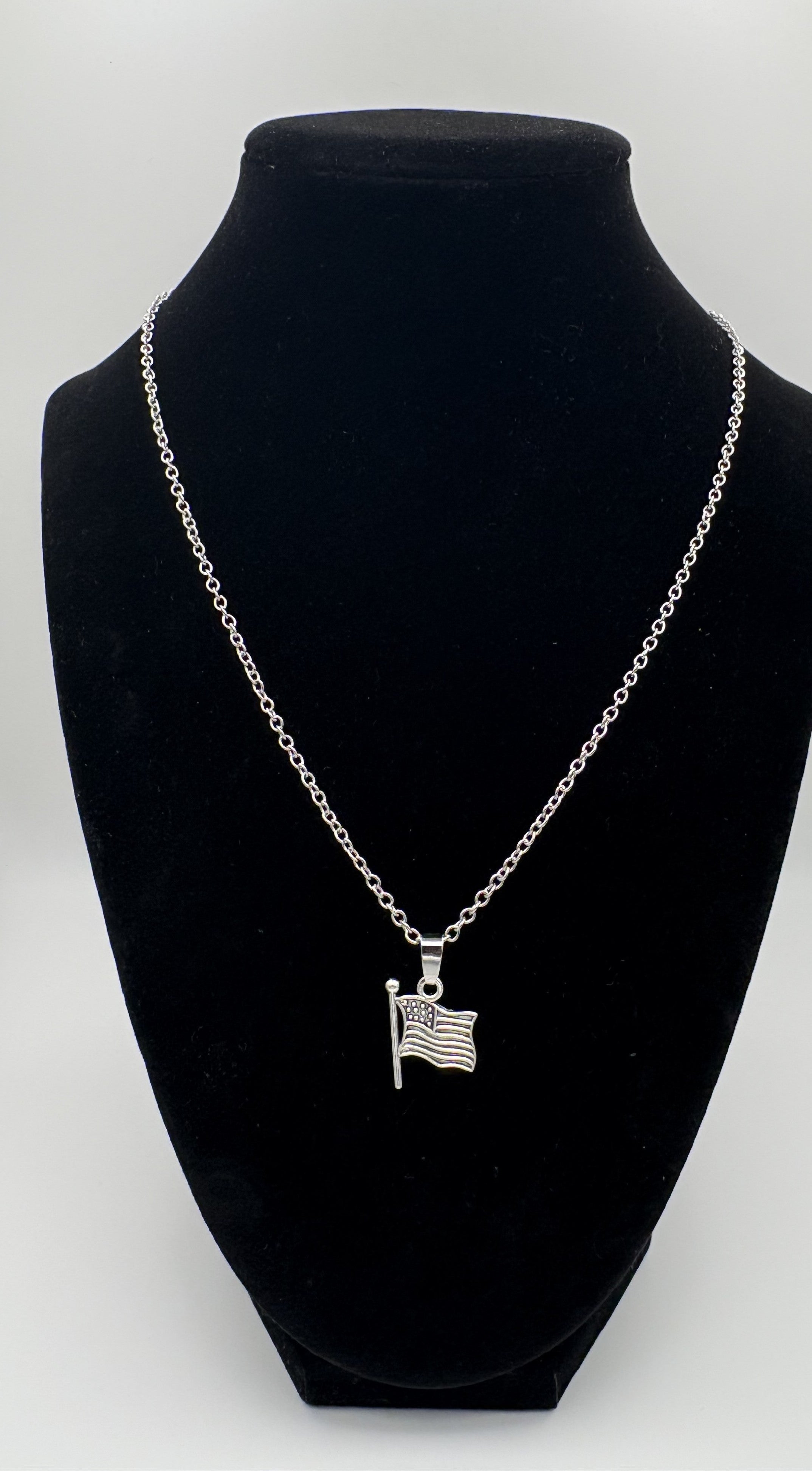 American Flag Pendent Necklace