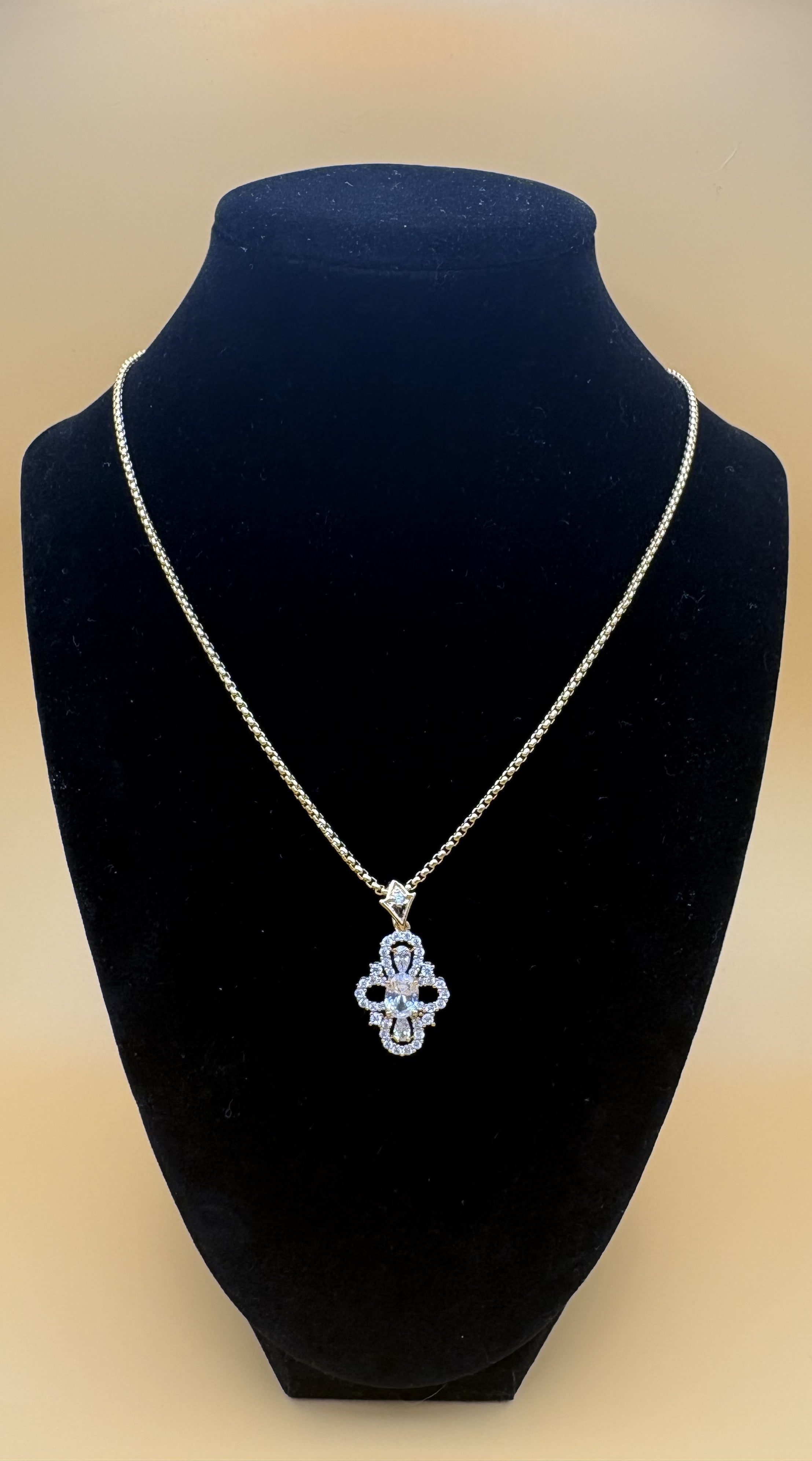 Diamond Cross Pendant Necklace