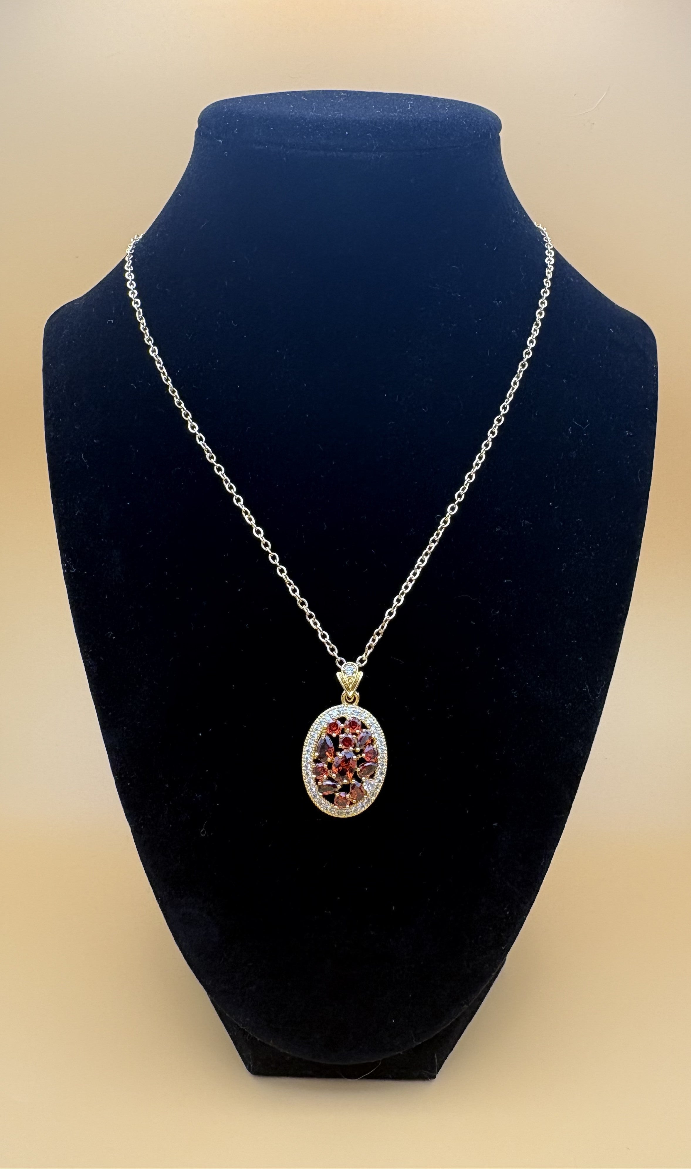 Oval Pendant Necklace
