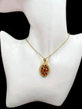 Royal Amber Pendant Necklace