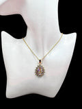 Blush Teardrop Necklace