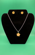 Flower Necklace & Earring Set