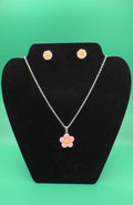 Flower Necklace & Earring Set