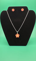Flower Necklace & Earring Set