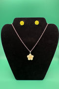 Flower Necklace & Earring Set
