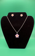Flower Necklace & Earring Set