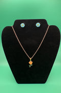Flower Necklace & Earring Set
