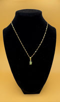Tsavorite Green Garnet Pendant Necklace