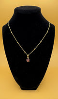 Natural Garnet Stone Pendant Necklace