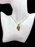 Gold Plated Leaf Necklace