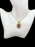 Lavender Oval Necklace