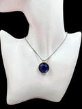 Midnight Blue Round Crystal Necklace