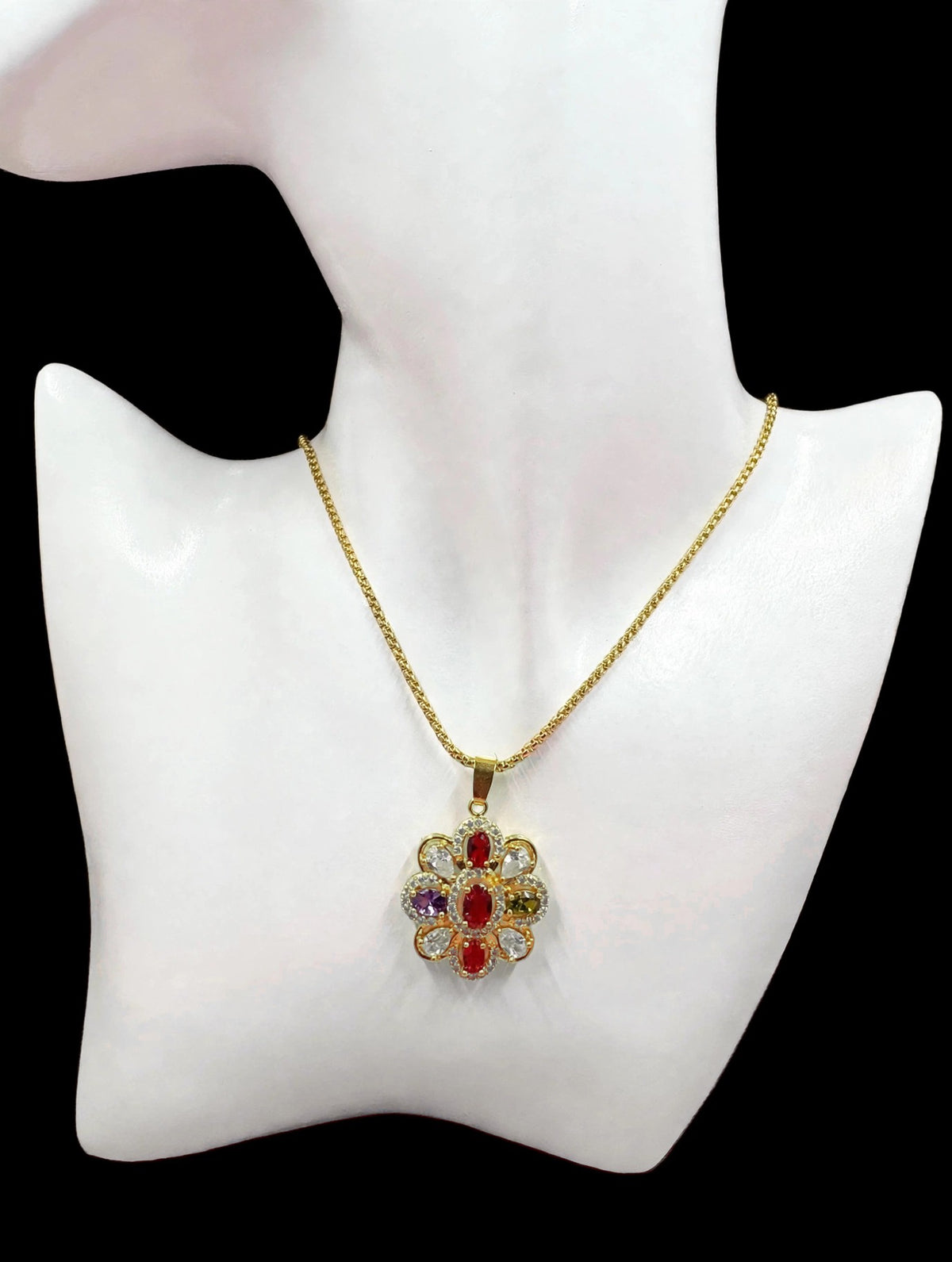 Multicolor Flower Necklace