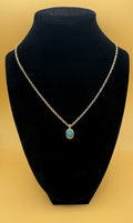 Natural Azurite Malachite Cabochon Necklace Pendant