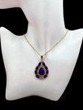 Royal Purple Teardrop Necklace