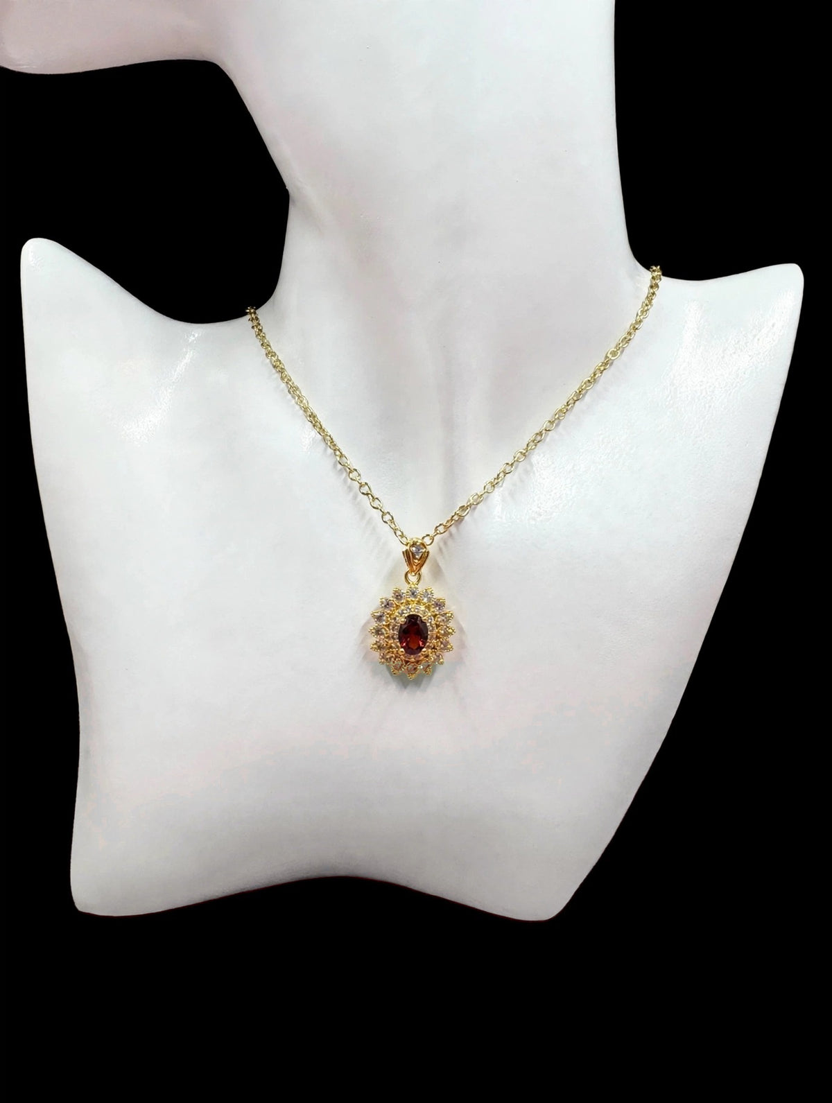 Scarlet Halo Necklace