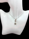 Silver Sparkle Drops Necklace