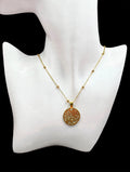 Starry Gold Disc Necklace